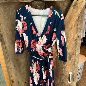 Floral Maxi dress size Large